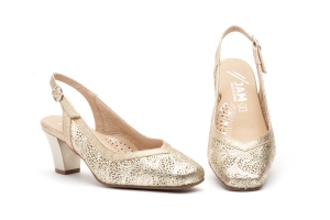 Zapatos Mujer Piel Platino  -  Ref. 5610 Platino