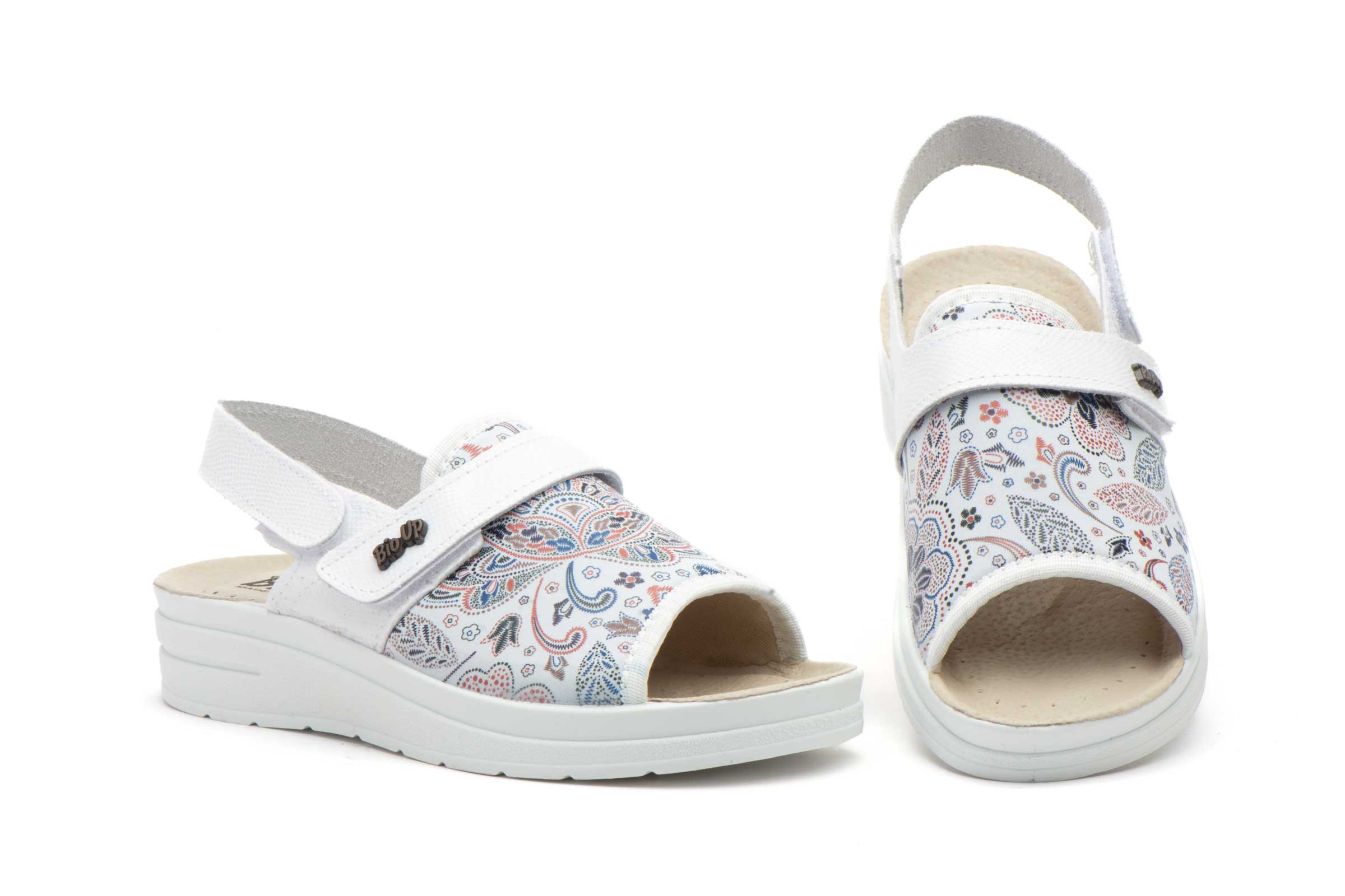 Zuecos Mujer Blanco Velcro  -  Ref. TS-1716/V Blanco