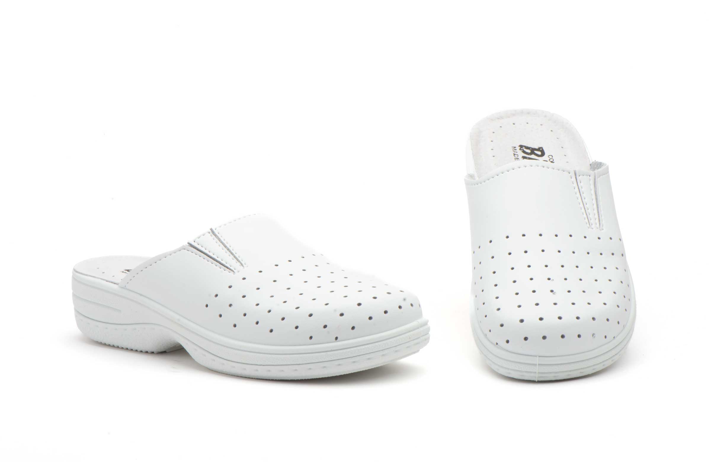 Zuecos Anatómicos Enfermera Blanco Perforado  -  Ref. TS-530 Blanco