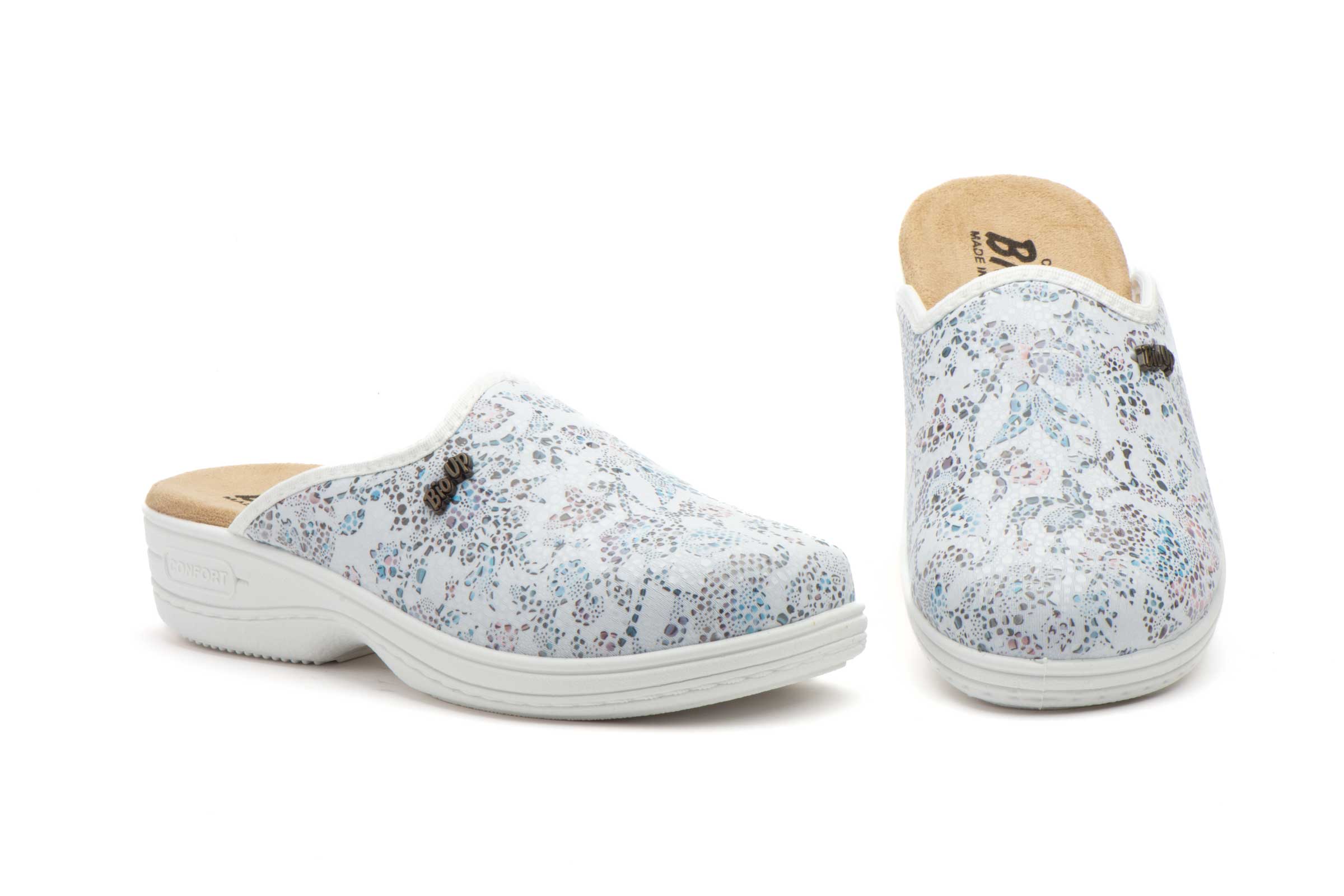 Zuecos Mujer Blanco  -  Ref. TS-514 Blanco