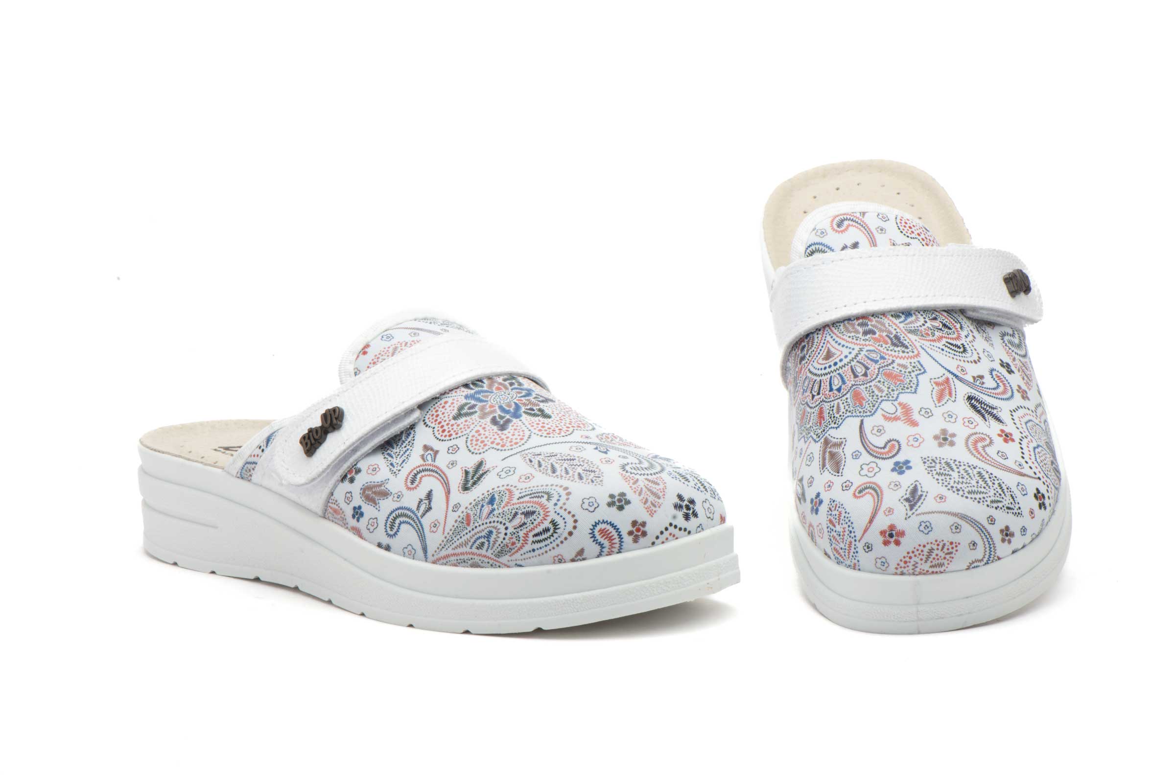 Zuecos Mujer Blanco  -  Ref. TS-23738 Blanco