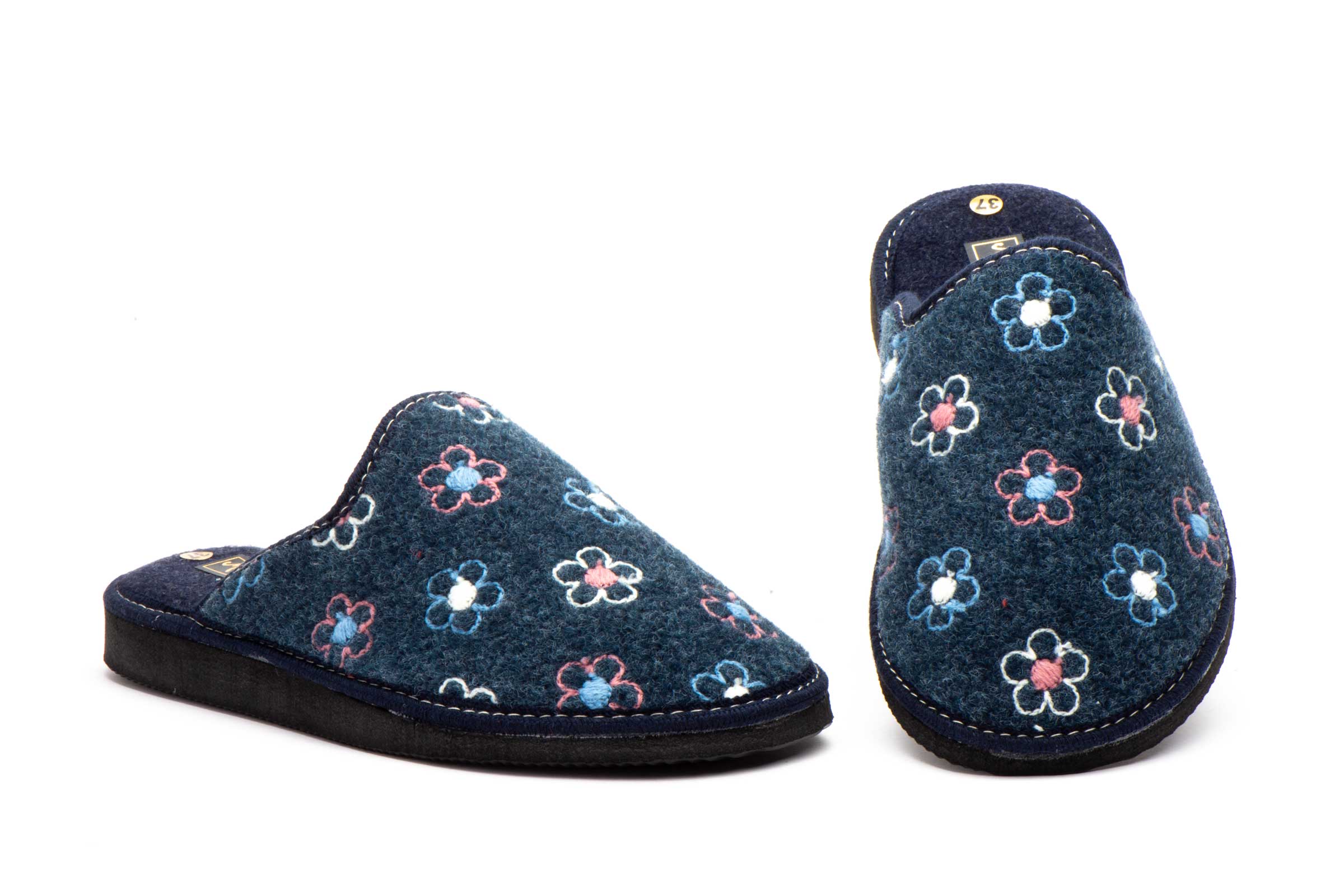 Zapatillas Mujer MarinoFlores  -  Ref. CRP-3378 Marino