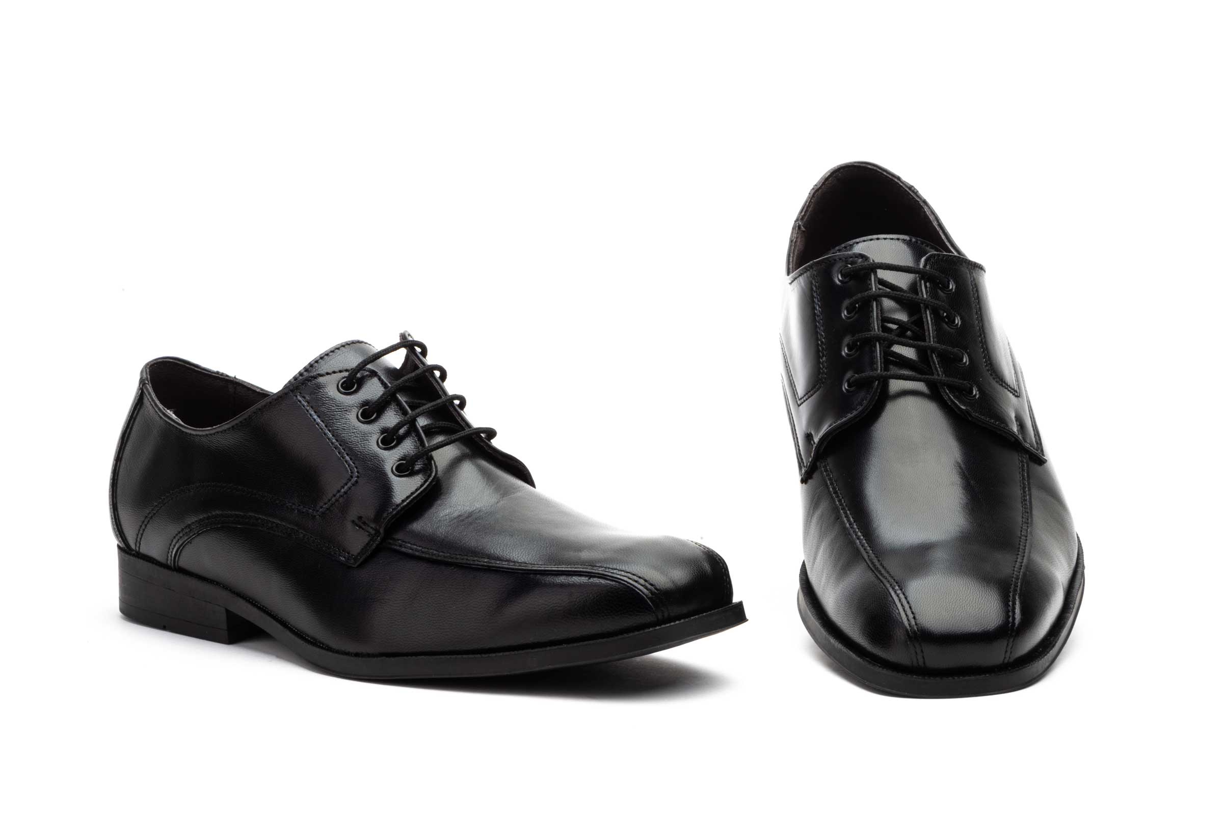 Zapatos Hombre Piel Negro Cordones  -  Ref. SZ-2045 Negro