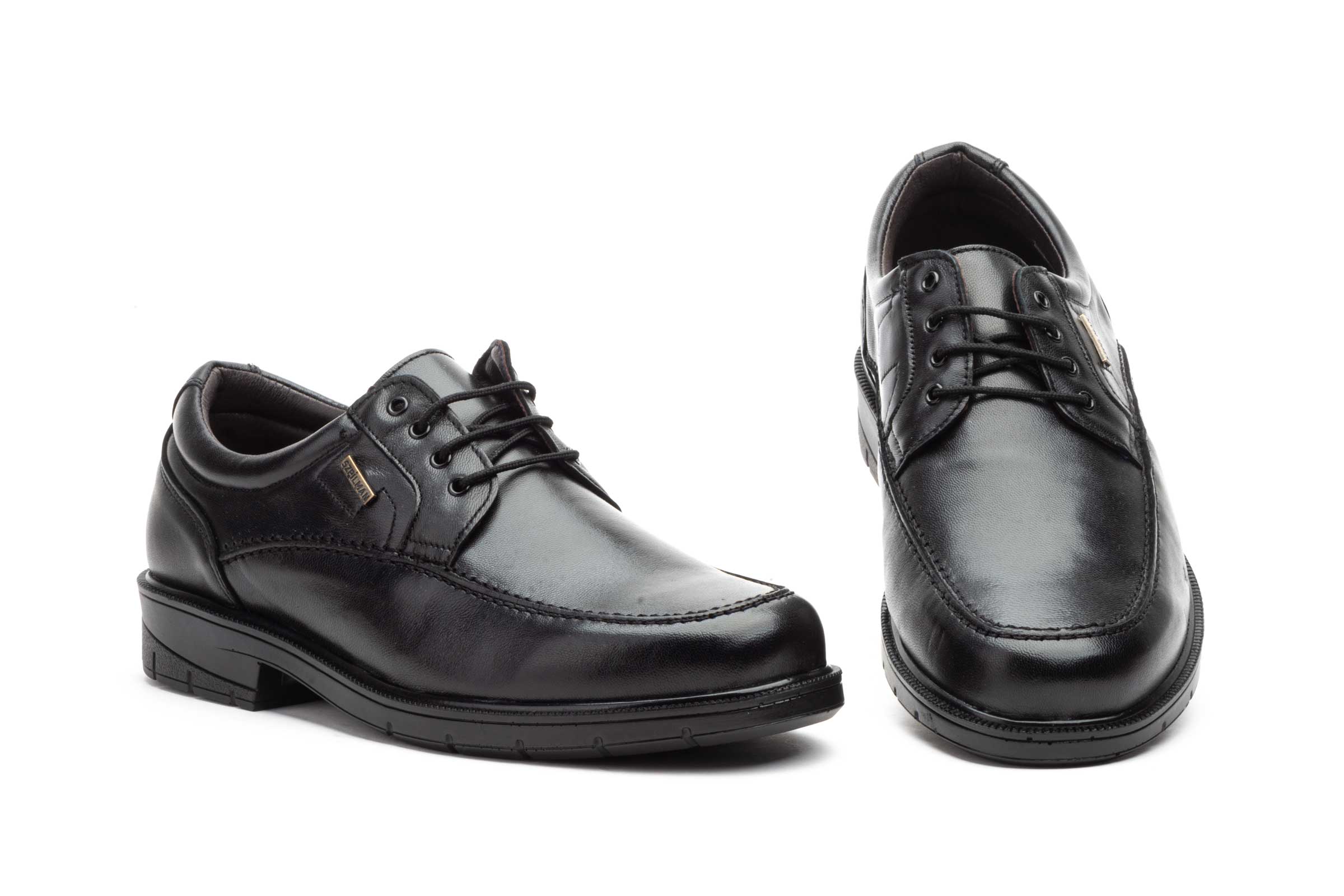 Zapatos Hombre Piel Negro Cordones  -  Ref. SZ-2015 Negro