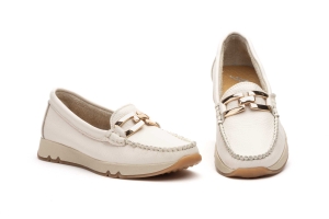 Kiowa Mujer Piel Beige Hebilla  -  Ref. ATN-3158 Beige