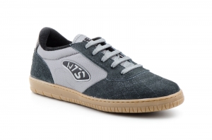 Deportivos Fútbol Sala Hombre Piel Gris Suela Cosida  -  Ref. 256 Gris